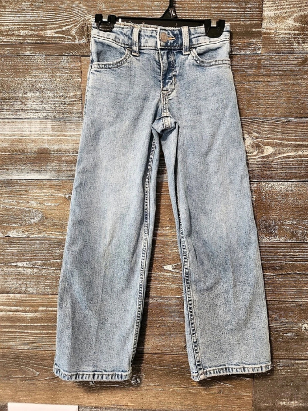 Abercrombie High Rise Wide Leg Girls Size 5/6 Blue Wide Leg Jeans